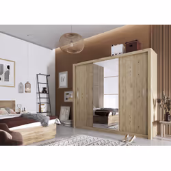 Szafa przesuwna 3-drzwiowa IDEA ID-01 - dąb shetland
