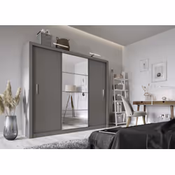 Szafa przesuwna 3-drzwiowa IDEA ID-01 - szary