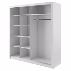 Szafa przesuwna 2-drzwiowa IDEA ID-12 - biały