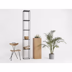 Regał TENSIO PILLAR 5F 230×30 - czarny