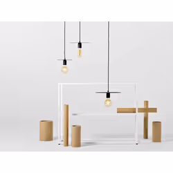 Lampa wisząca SKIVA M - czarny