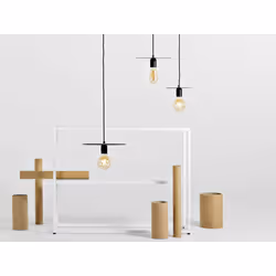 Lampa wisząca SKIVA L - czarny