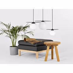 Lampa wisząca SKIVA BALL M - czarny