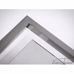 Lustro w stalowej oprawie LW6853 100x120 cm - srebrny