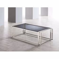 Stolik nowoczesny CJ1092/C067 130x70x40 cm - srebrny