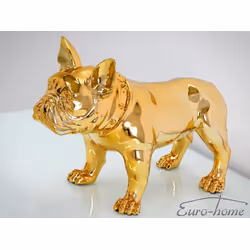 Figura psa BULDOG FRANCUSKI A216 - złoty