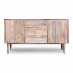Komoda drewniana FIFTY - mango naturalne
