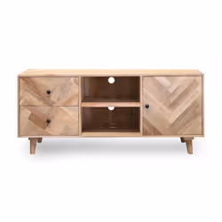 Szafka RTV PARQUET - drewno mango