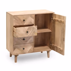Komoda 85 cm PARQUET - drewno mango