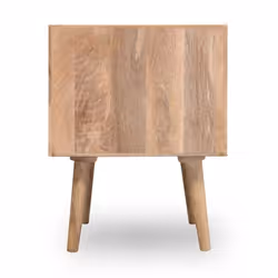 Szafka nocna 2 szuflady PARQUET - drewno mango