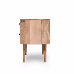 Szafka nocna 2 szuflady PARQUET - drewno mango