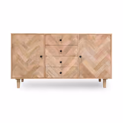 Komoda 150 cm PARQUET - drewno mango