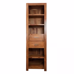 Regał drewniany z dwiema szufladami MODENA - palisander teak