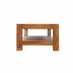 Stolik kawowy z półką drewniany VERONA 120x70 - palisander teak