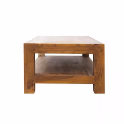 Stolik kawowy z półką drewniany VERONA 120x70 - palisander teak
