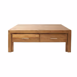 Stolik kawowy drewniany z dwiema szufladami MODENA - palisander teak