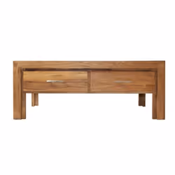 Stolik kawowy drewniany z dwiema szufladami MODENA - palisander teak