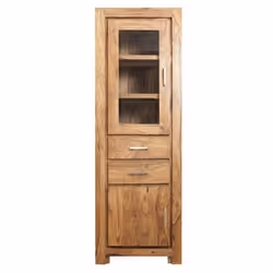 Witryna drewniana wąska MODENA - palisander teak