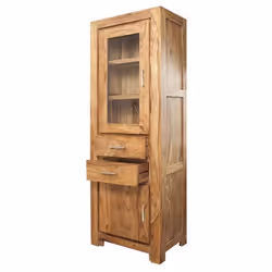 Witryna drewniana wąska MODENA - palisander teak
