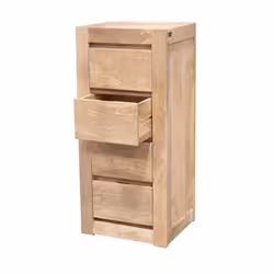 Komoda drewniana MILANO 4 szuflady - mango naturalne