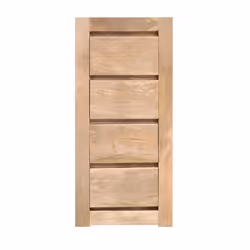 Komoda drewniana MILANO 4 szuflady - mango naturalne