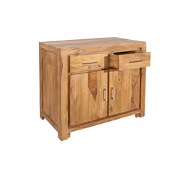 Komoda drewniana 2-drzwiowa MODENA 2 szuflady - palisander teak