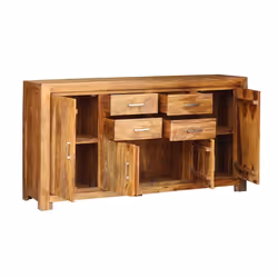 Komoda drewniana 4-drzwiowa MODENA 4 szuflady - palisander teak