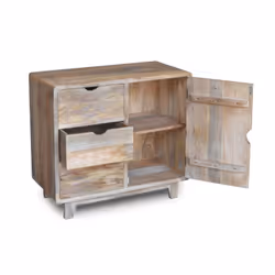 Komoda 3 szuflady drewniana RETRO