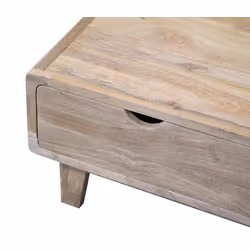 Stolik kawowy drewniany RETRO - drewno mango