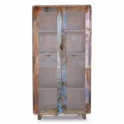 Witryna z drewna z odzysku 90cm RETRO