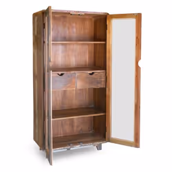 Witryna z drewna z odzysku 90cm RETRO