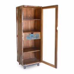 Witryna z drewna z odzysku 65cm RETRO