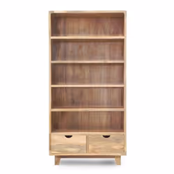 Regał drewniany 90cm RETRO - drewno mango