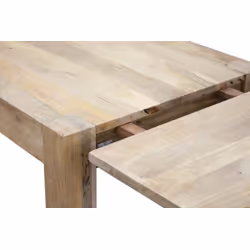 Stół rozkładany drewniany MILANO 120/200x80 - mango naturalne