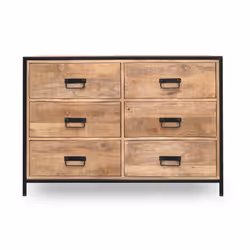 Komoda SOHO 6 szuflad - drewno mango