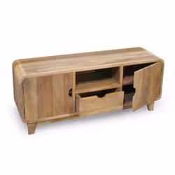 Szafka RTV 135cm RETRO - drewno mango