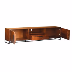 Szafka RTV 220cm LIVERPOOL - orzech włoski