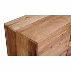 Komoda drewniana 3-drzwiowa CENTURY RUSTIC - stare drewno