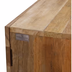 Komoda drewniana 3-drzwiowa CENTURY RUSTIC - stare drewno