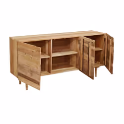 Komoda drewniana 3-drzwiowa CENTURY RUSTIC - stare drewno