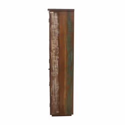 Witryna 2-drzwiowa z szufladą z drewna z odzysku RUSTIC VINTAGE