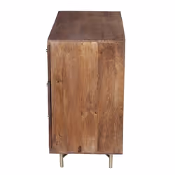 Komoda drewniana RING 8 szuflad - mango orzech włoski