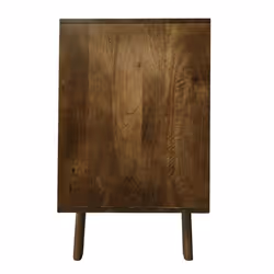 Komoda drewniana 4-drzwiowa STOCKHOLM - mango orzech włoski