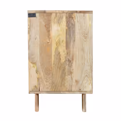 Komoda drewniana 3-drzwiowa STOCKHOLM - mango naturalne