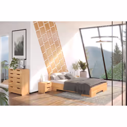 Łóżko drewniane bukowe SPECTRUM Maxi&Long 160x220 - naturalny