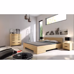 Łóżko drewniane sosnowe SPECTRUM Maxi 180x200 - naturalny