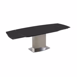 Stół rozkładany elektrycznie 160/230x100 - czarne szkło