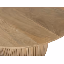 Stolik kawowy drewniany okrągły STOCKHOLM 85 cm - mango naturalne