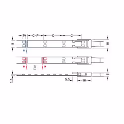 Taśma LED Häfele Loox5 2072, 12V, 8mm, 120LED/m, 2,4W/m, barwa neutralna 4000K, IP20, 5m