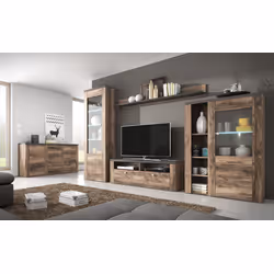 Witryna 1-drzwiowa LARONA 05 - orzech satin/touchwood